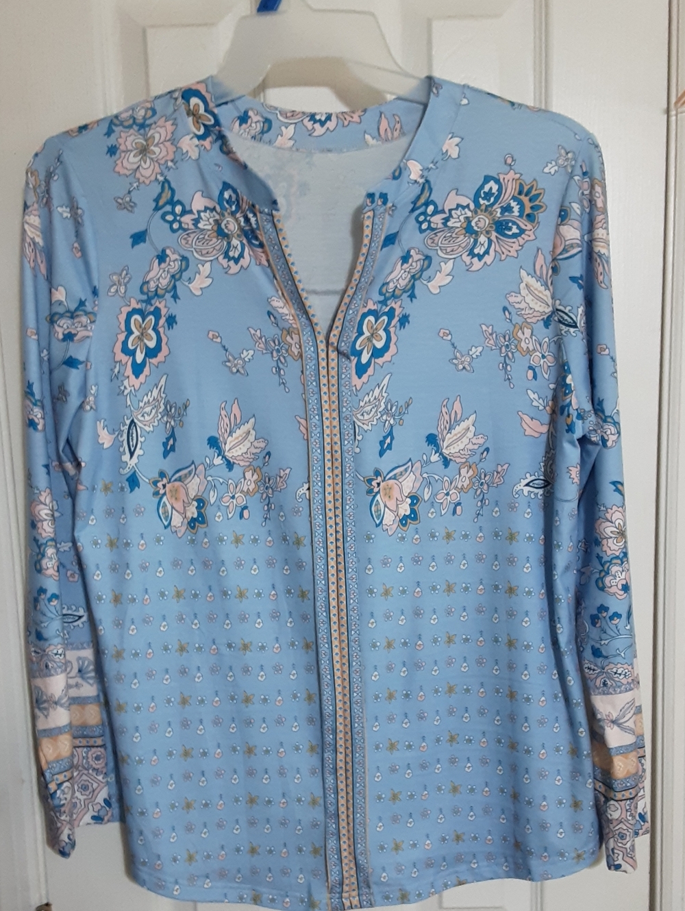 Micoson Light Blue Long Sleeve Tunic